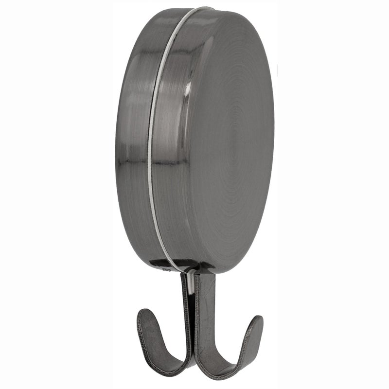 Haute Decor Attract Magnetic Wreath Hanger (Brushed Nickel) - Set of 2 Magnets - for 2 Metal Doors/Surfaces or 1 Single-Pane Glass Door/Window - Holds up to 10lbs. - Image 2